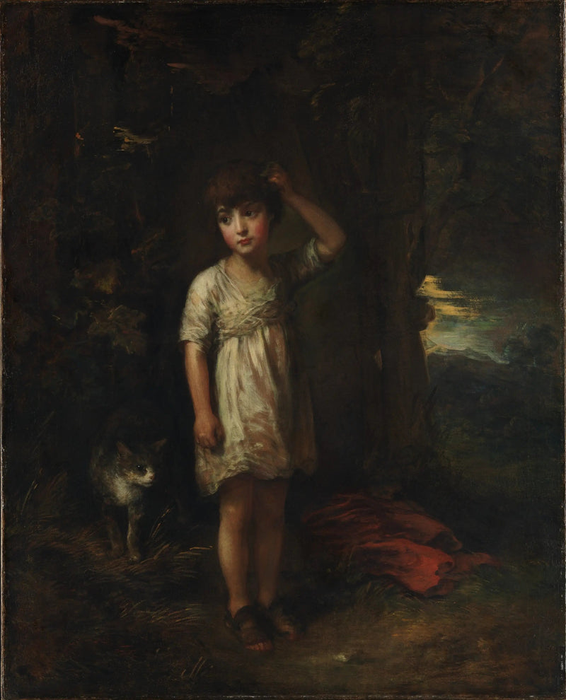 Un niño con un gato — Mañana - Thomas Gainsborough
