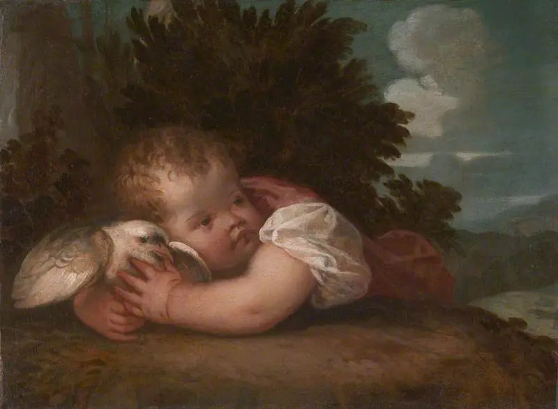 Un niño con un pájaro - Tiziano