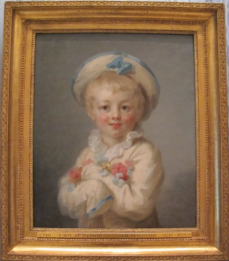 Un niño en Pierrot - Jean-Honoré Fragonard