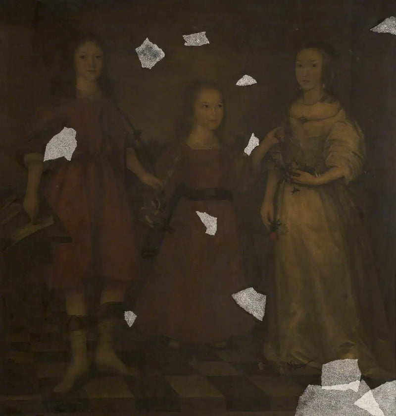 Un niño y dos niñas - Antoine van Dyck