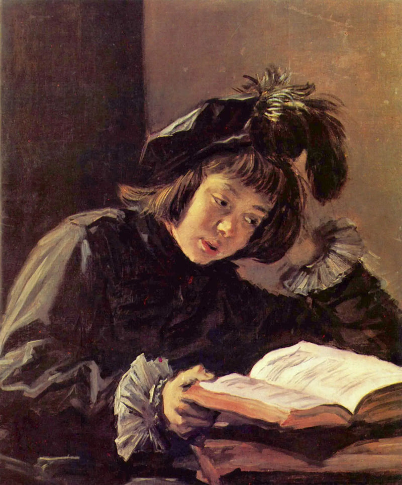 Un niño leyendo, quizás Nicolaes Hals - Frans Hals
