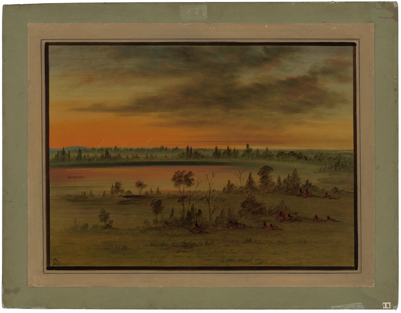 Un grupo de guerra Sioux - George Catlin