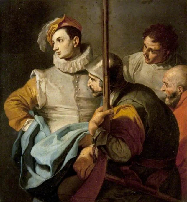 Un grupo de cuatro hombres - Francesco Solimena