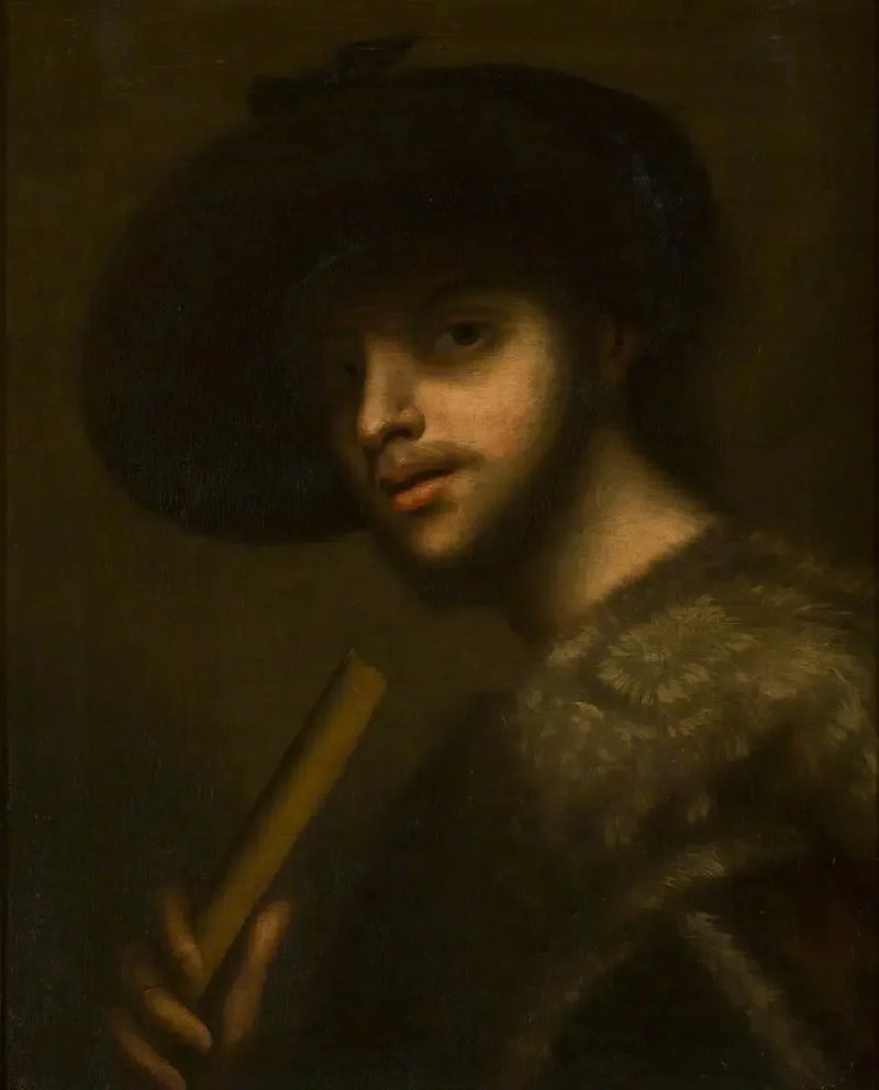 Un hombre con una pipa o una flauta - Giorgione