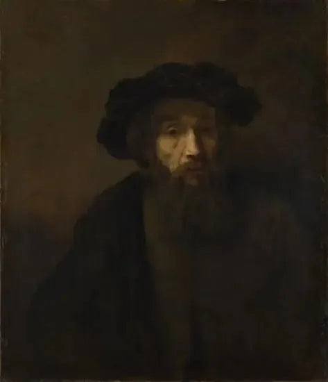 Un hombre barbudo con una gorra - Rembrandt