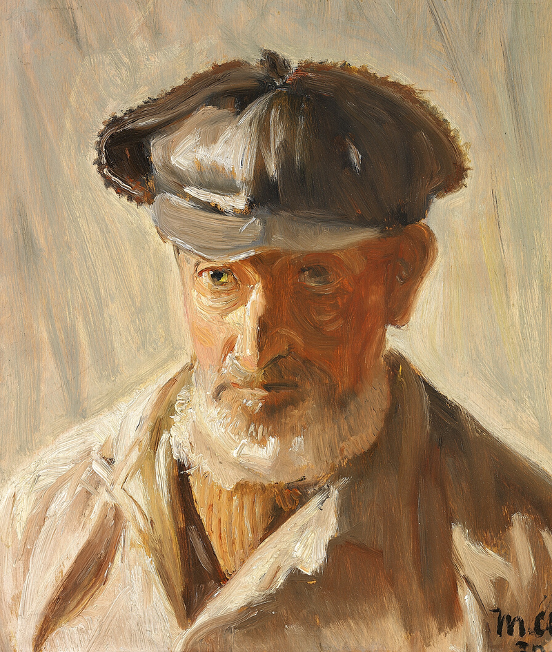 Un hombre de Skagen con gorra. -Michael Peter Ancher
