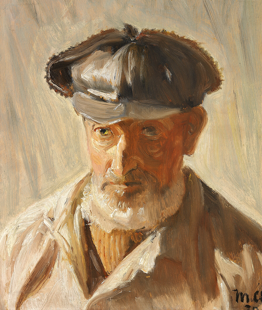 Un hombre de Skagen con gorra. -Michael Peter Ancher