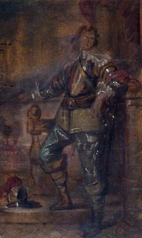 Un hombre con armadura a medias - Antoine van Dyck