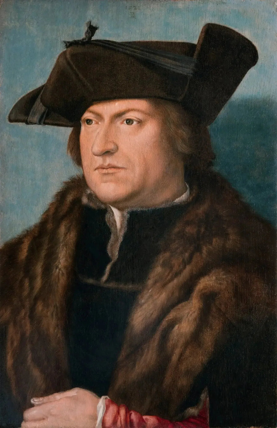 Un hombre con abrigo de piel - Albrecht Dürer