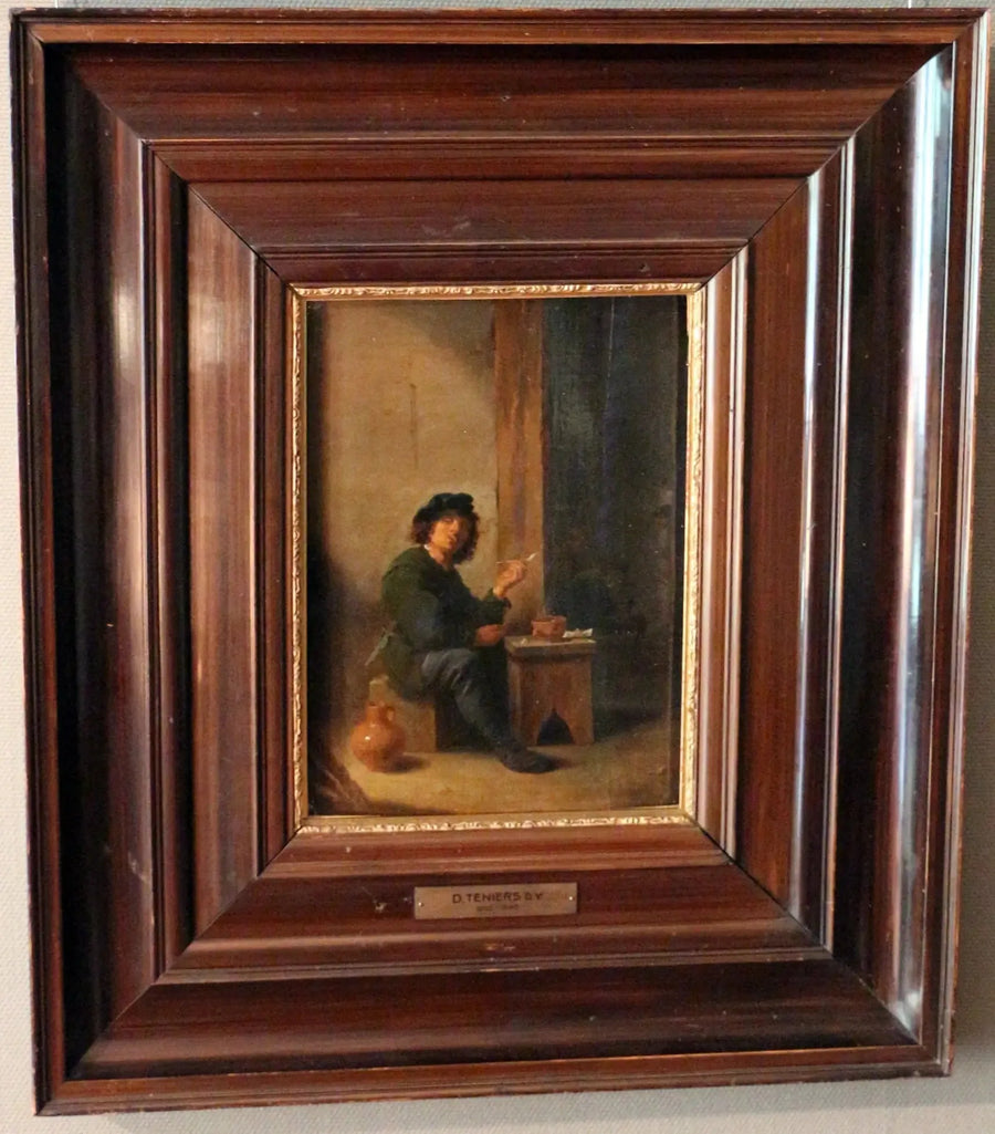 Un hombre fumando su pipa - David Teniers el Joven