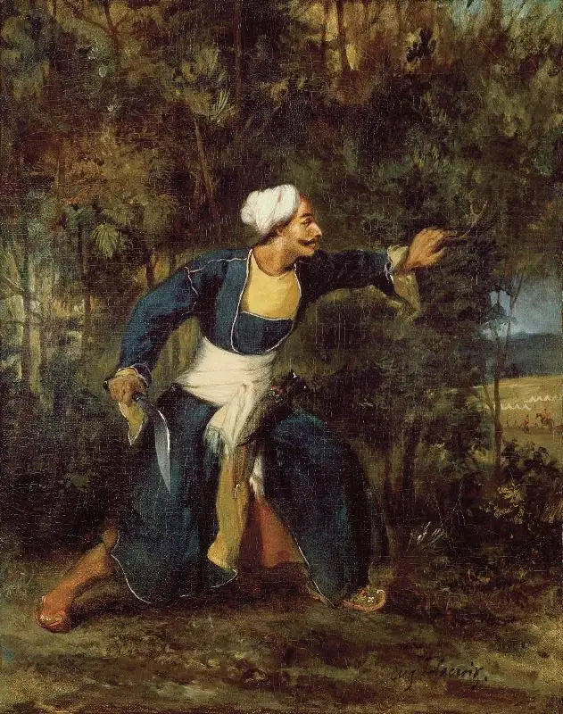 Un indio armado con el Gourka-kree - Eugène Delacroix