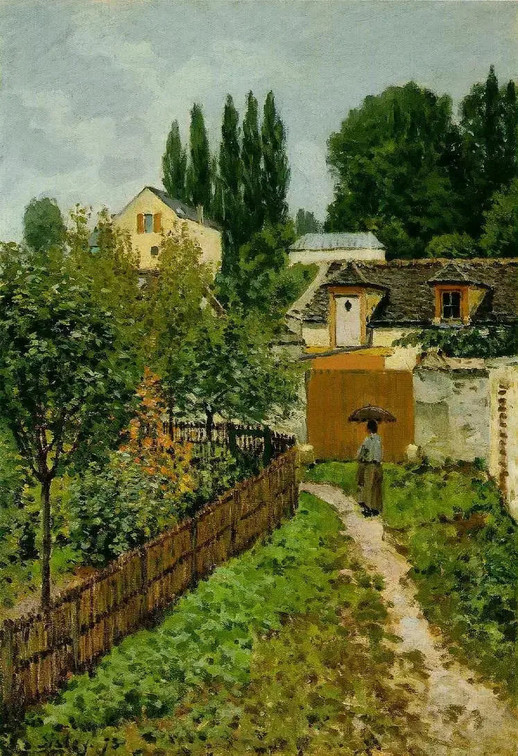 Un jardín en Louveciennes - Alfred Sisley
