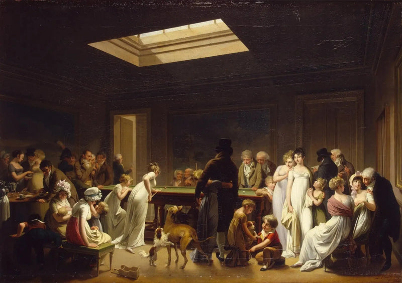 Un conjunto de billar - Louis-Léopold Boilly