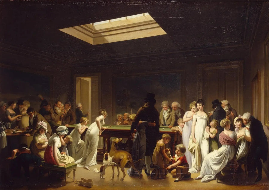 Un conjunto de billar - Louis-Léopold Boilly