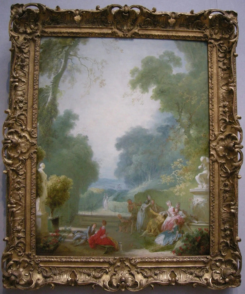 Un juego de carcasas calientes - Jean-Honoré Fragonard