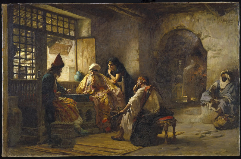 Un juego interesante - Frederick Arthur Bridgman