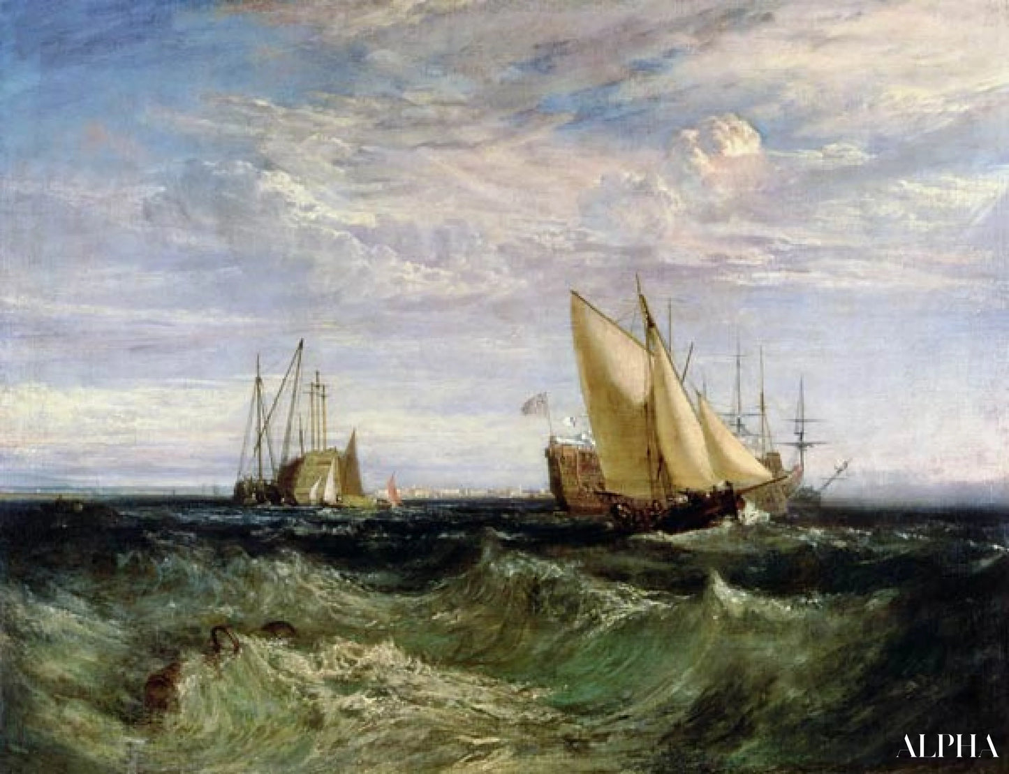 Un jour venteux - William Turner - Reproductions de tableaux et peintures haut de gamme