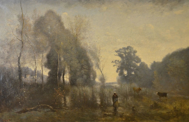 Una mañana en Ville-d’Avray - Jean-Baptiste Camille Corot