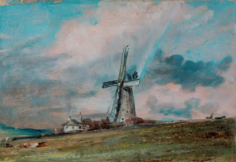 Un molino de viento en los Downs cerca de Brighton - John Constable
