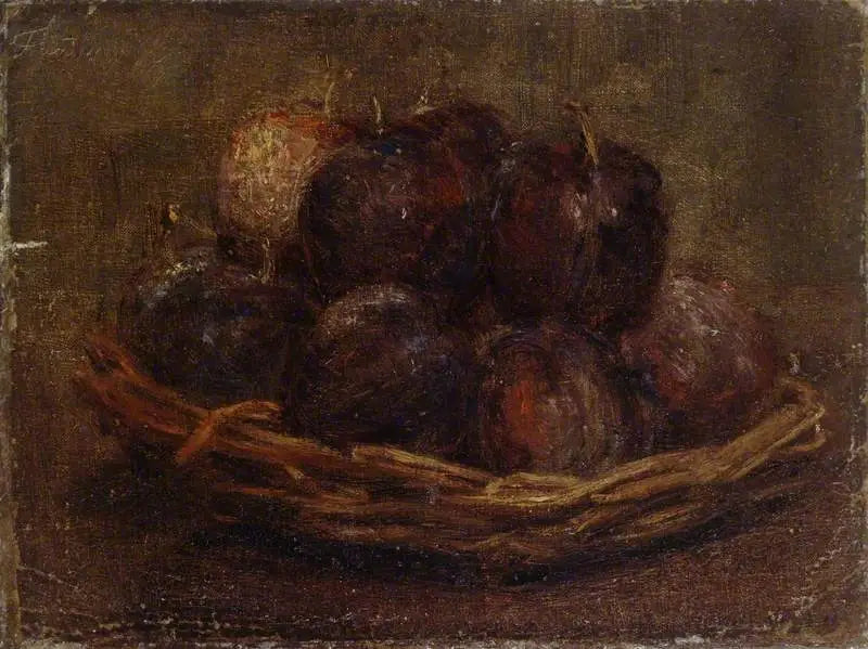 Una cesta de ciruelas - Henri Fantin-Latour