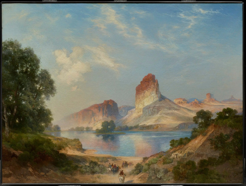 Un paraíso indio (Green River, Wyoming) - Thomas Moran