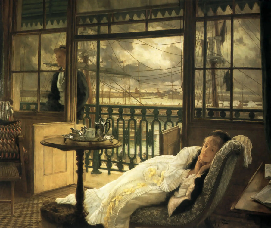 Un pasajero naranja - James Tissot