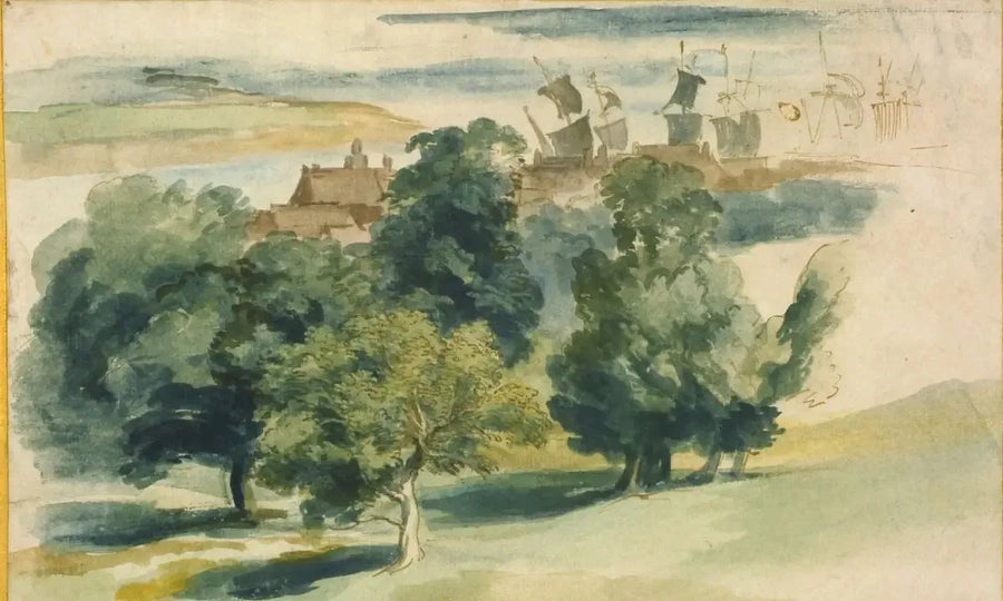 Un paisaje inglés - Antoine van Dyck