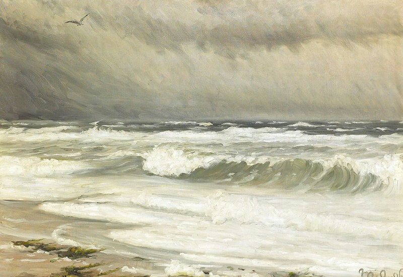 Un paisaje costero en Skagen. -Michael Peter Ancher