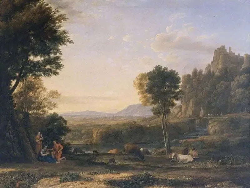 Un paisaje pastoral - Claude Lorrain