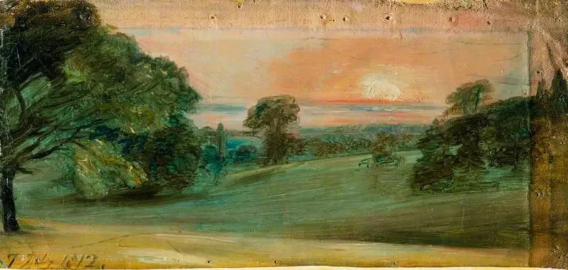 Un paisaje cerca de East Bergholt, por la tarde - John Constable