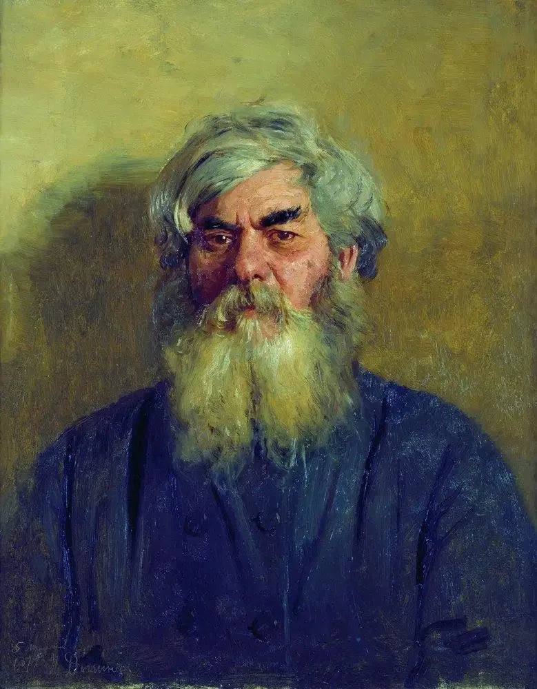 Un campesino con un ojo malo. - Ilya Repin