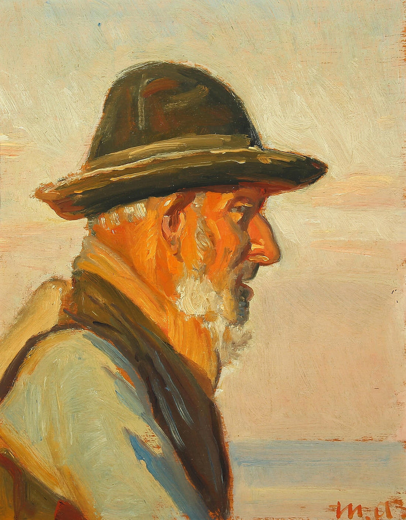 Un pescador de Skagen bajo el sol. -Michael Peter Ancher