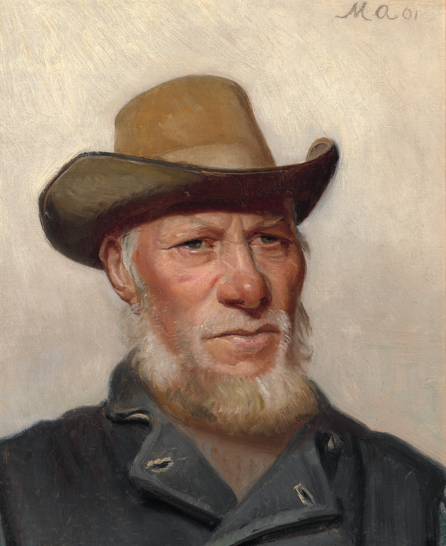Un pescador de Skagen. -Michael Peter Ancher