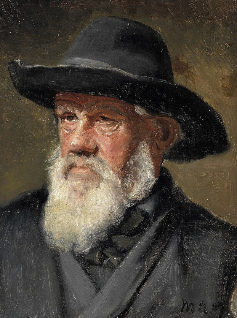 Un pescador de Skagen vestido con su mejor traje de domingo. - Michael Peter Ancher