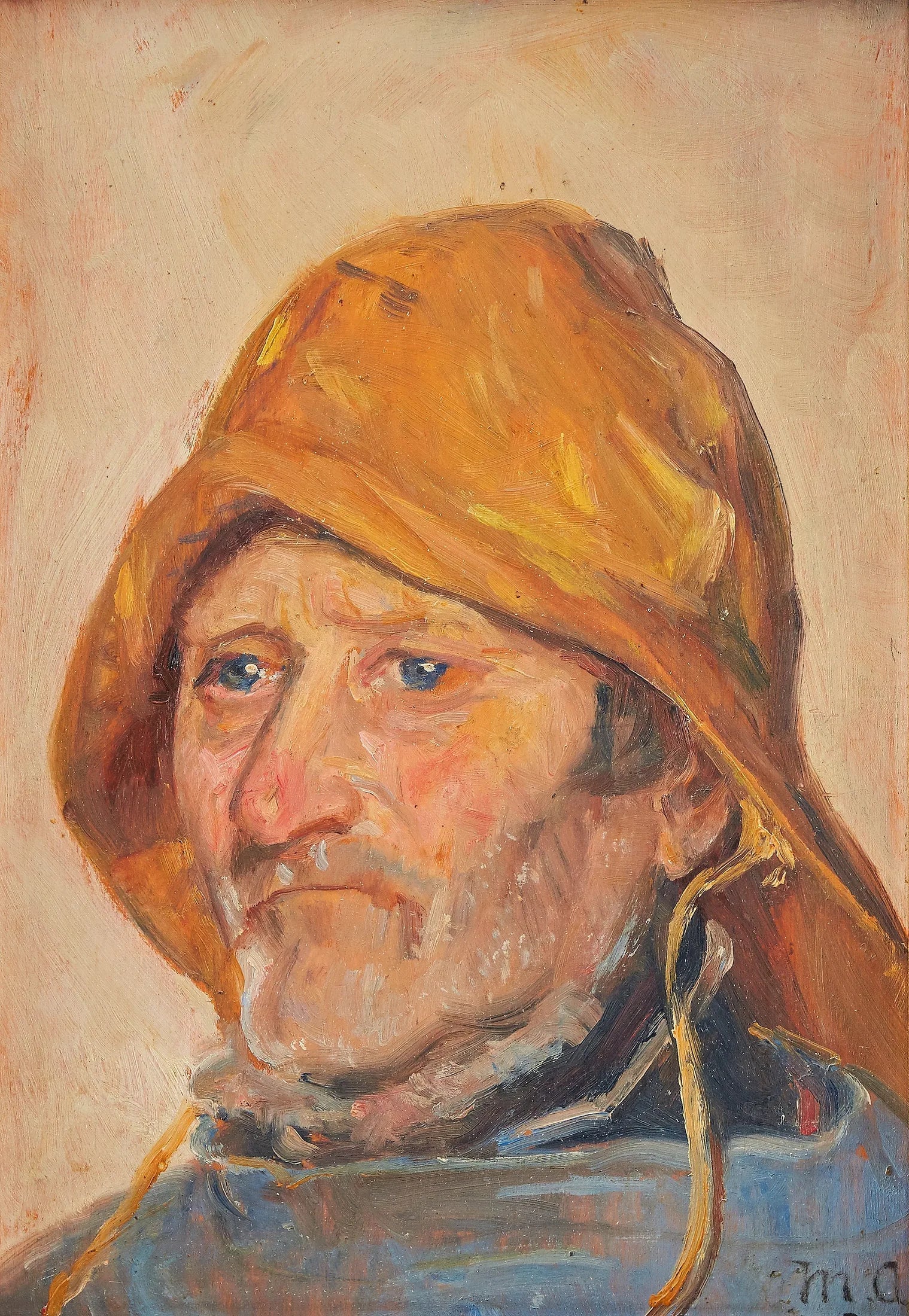 Un pêcheur. - Michael Peter Ancher image 1 tableau peint à l’huile sur toile