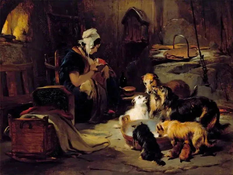 Un desayuno de las Tierras Altas - Edwin Henry Landseer