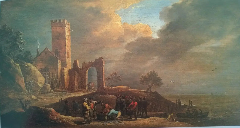 Un pequeño puerto - David Teniers el Joven