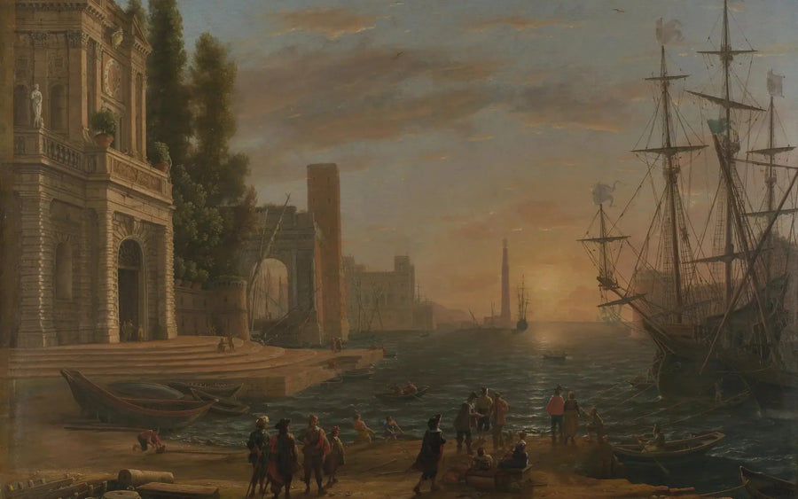 Un puerto marítimo - Claude Lorrain