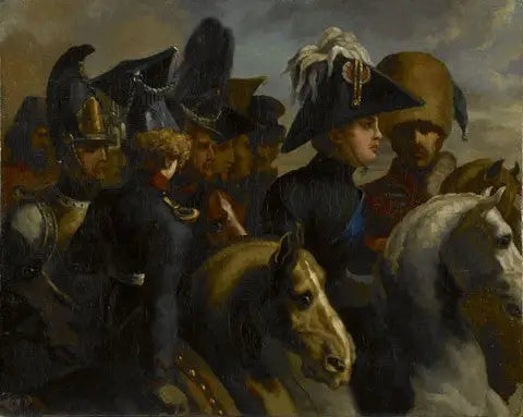 Un príncipe y su estado mayor - Théodore Géricault