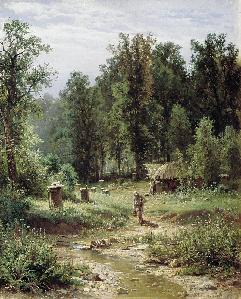 Una colmena en el bosque - Ivan Chichkine