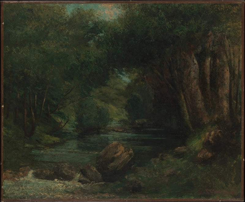 Un arroyo en el bosque - Gustave Courbet