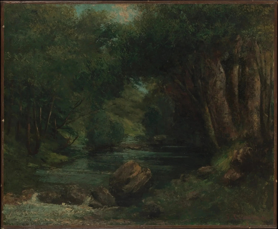 Un arroyo en el bosque - Gustave Courbet