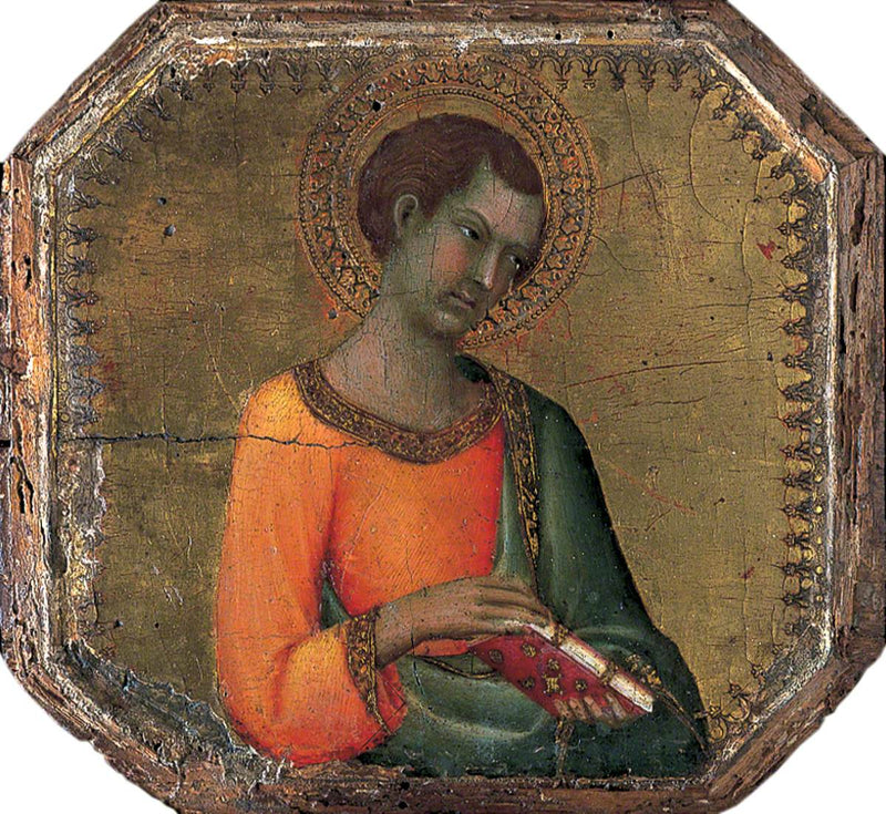Un santo sosteniendo un libro - Simone Martini
