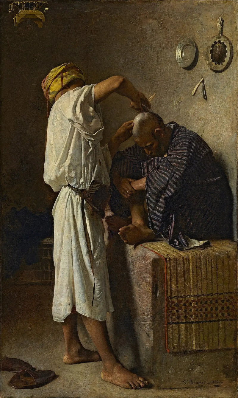 Un salón de peluquería oriental - Léon Bonnat