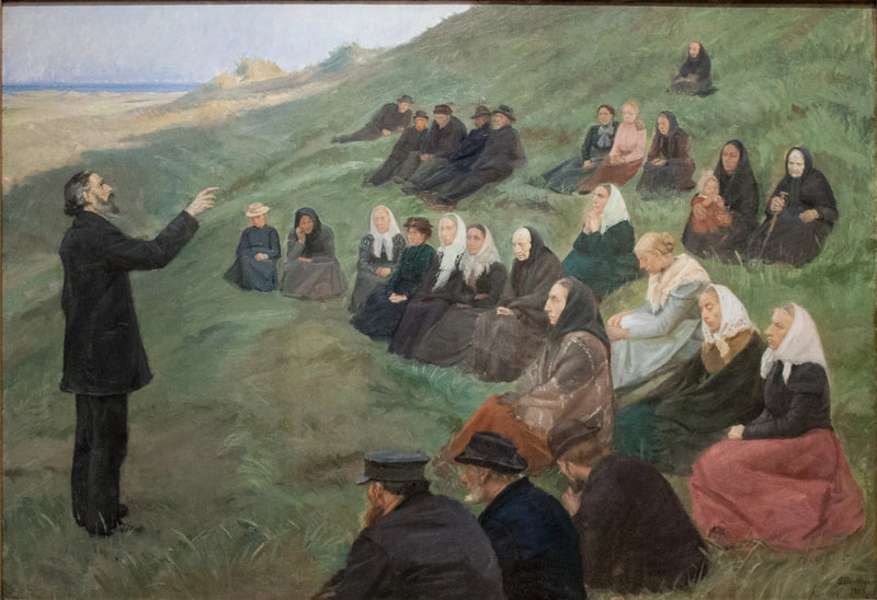 Un sermón en los campos - Anna Ancher