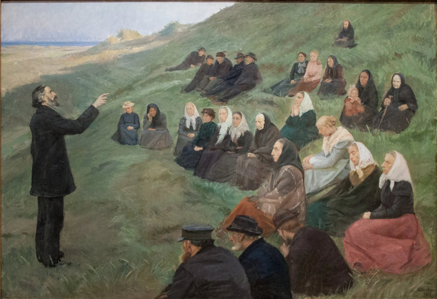 Un sermón en los campos - Anna Ancher