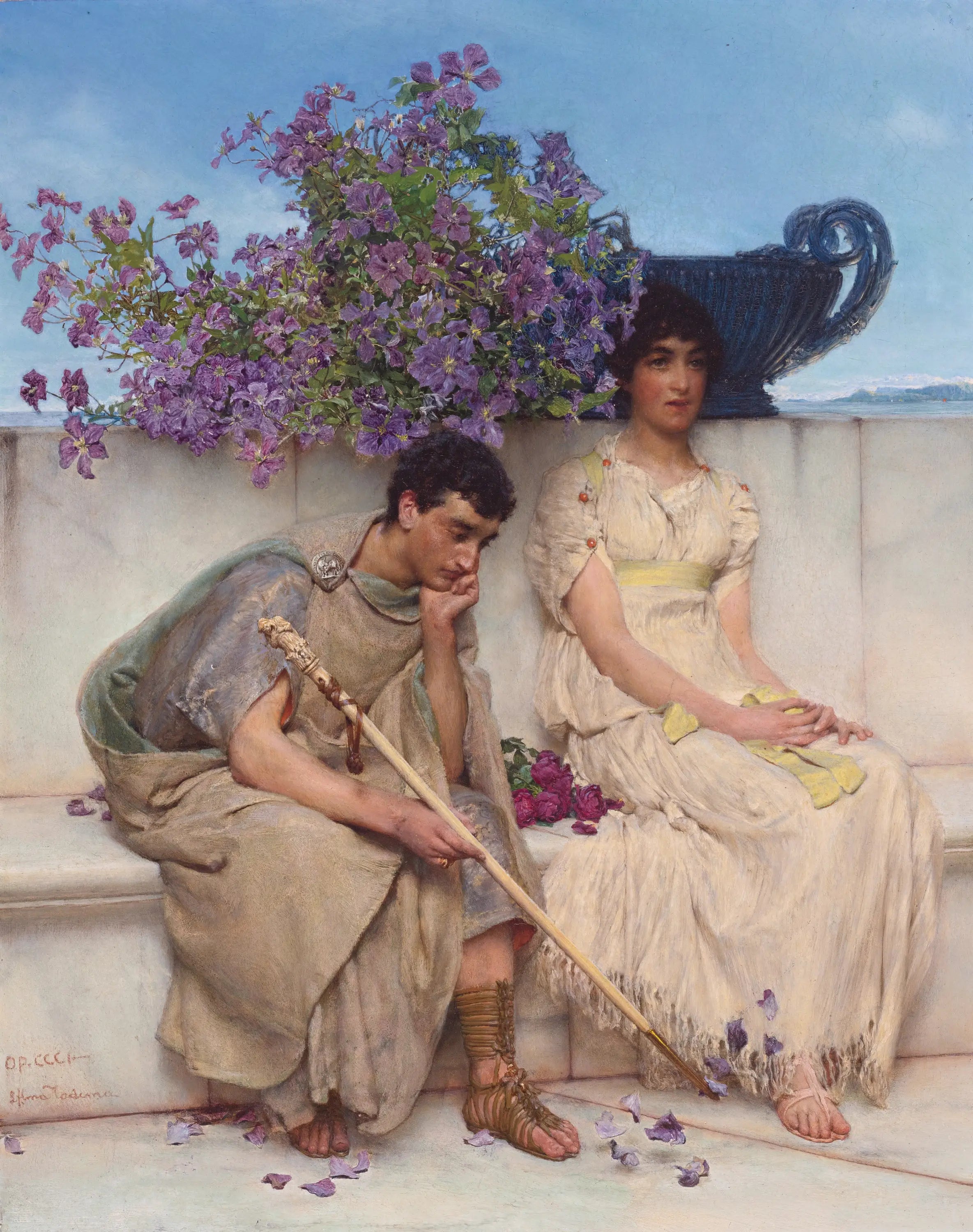 Un silence éloquent - Lawrence Alma-Tadema - Alpha Reproduction