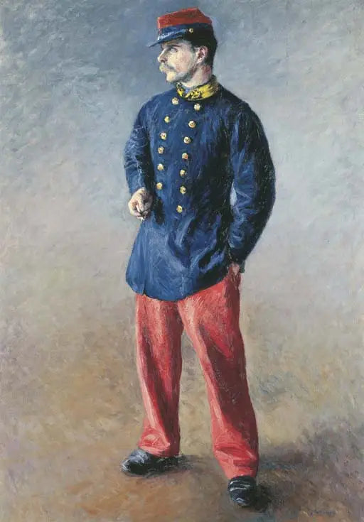 Un soldado - Gustave Caillebotte