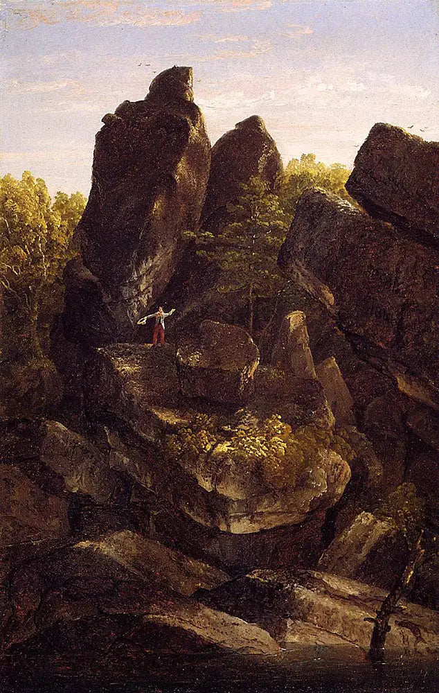 Un valle rocoso - Thomas Cole