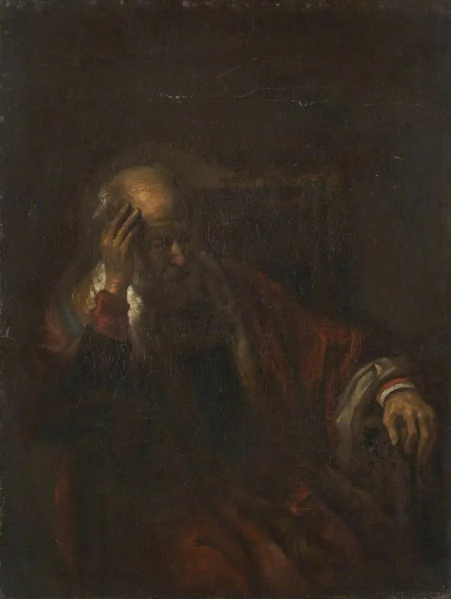 Un anciano en un sillón - Rembrandt